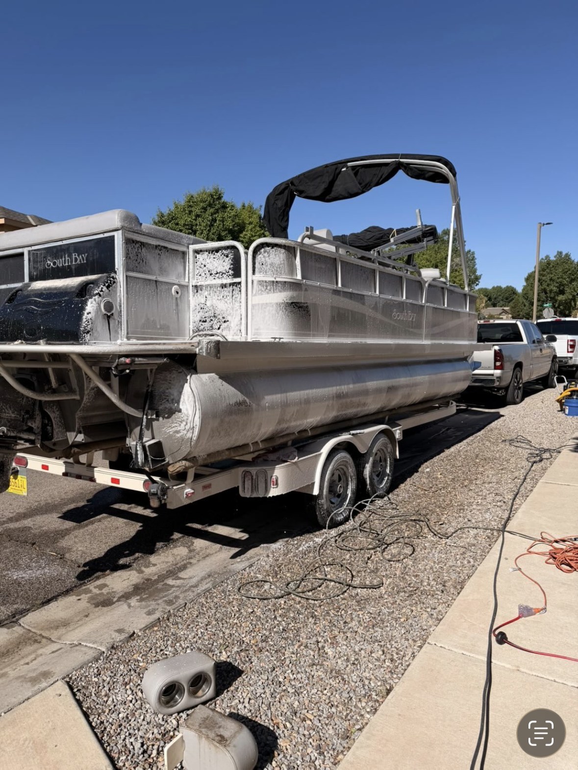 South Bay pontoon boat detailed by The Boss